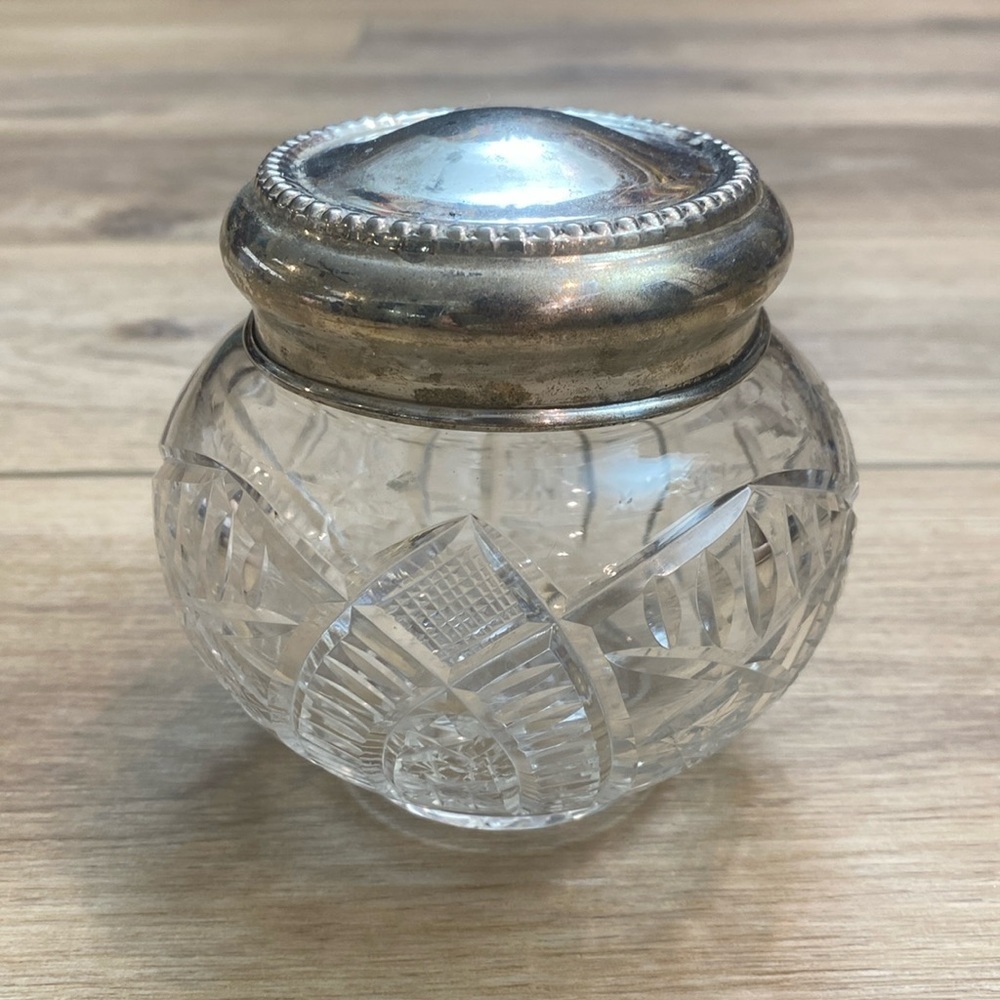 Antique‎ Cut Glass Apothecary Jar